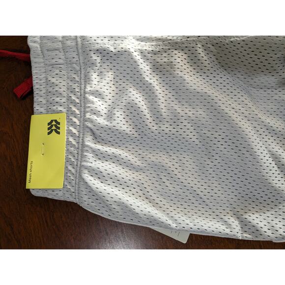 All in Motion Basketball Shorts XS 4 5 Mesh Silver Red Boys Sports Gym Active - Picture 3 of 9
